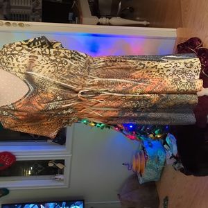 Women's short sleeve midi dress